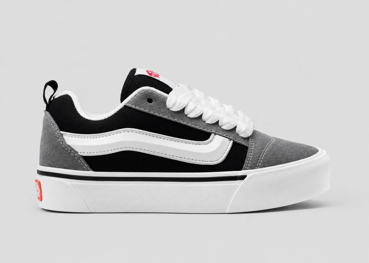 Vans vans کتونی ونس طوسی مشکی old school لژدار offthewall